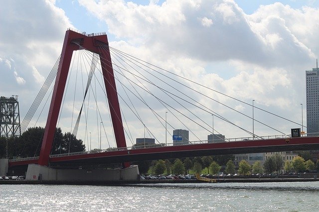 Bezpłatny szablon Rotterdam Netherlands Architecture do edycji za pomocą internetowego edytora obrazów GIMP