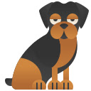 Rottweiler in Winter Light  screen for extension Chrome web store in OffiDocs Chromium
