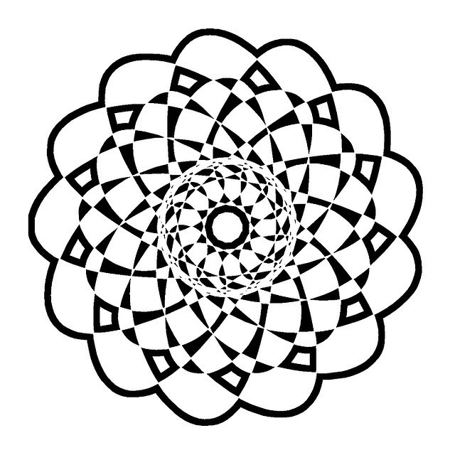 無料ダウンロード Round Mandala Black - GIMPで編集できる無料のイラスト 無料のオンライン画像エディタ