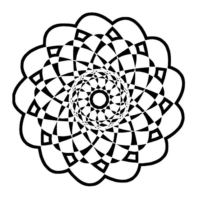 Free download Round Mandala Black -  free illustration to be edited with GIMP free online image editor