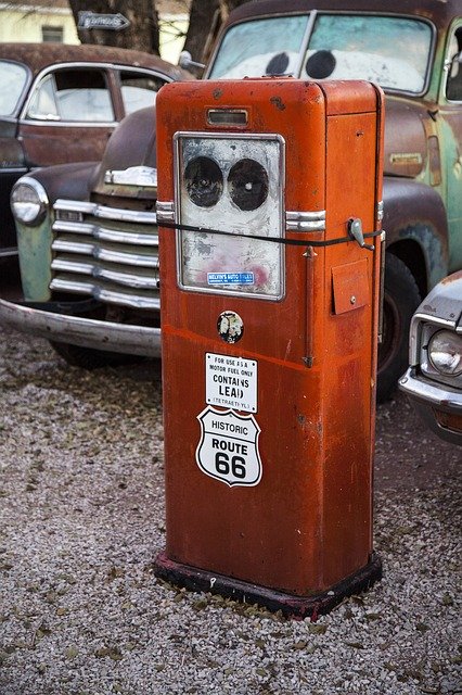 Free download Route66 Gas Pump -  free photo or picture to be edited with GIMP online image editor