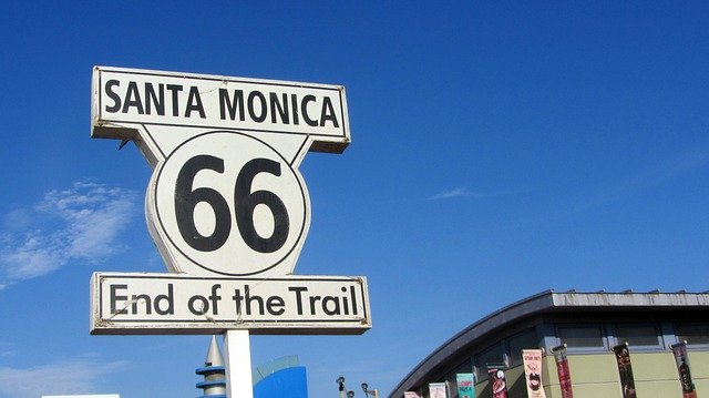 Free download route 66 santa monica united states free picture to be edited with GIMP free online image editor
