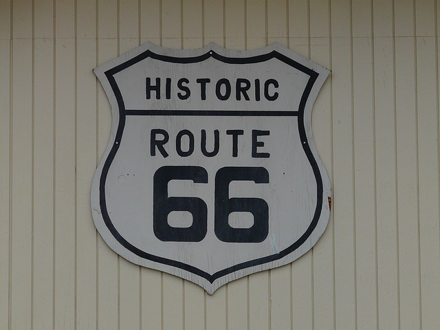 Free download route 66 sign plaque road links free picture to be edited with GIMP free online image editor