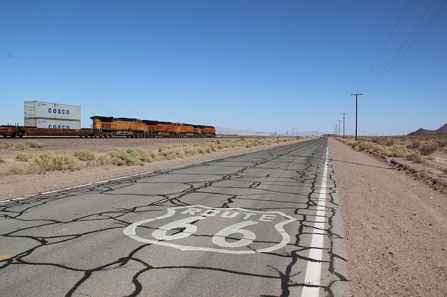 Free download route66 train america usa asphalt free picture to be edited with GIMP free online image editor