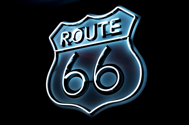 Free download route 66 transport neon light free picture to be edited with GIMP free online image editor