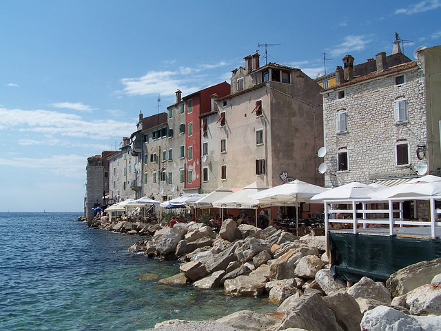 Free download rovinje croatia ad coastline free picture to be edited with GIMP free online image editor