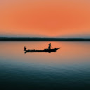 Rowing a boat on a quiet lake  screen for extension Chrome web store in OffiDocs Chromium