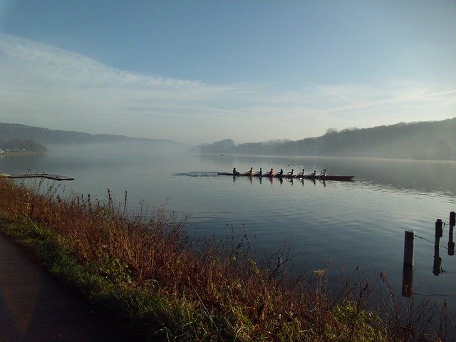 Free download Rowing Boat Roller Coaster Fog -  free photo or picture to be edited with GIMP online image editor