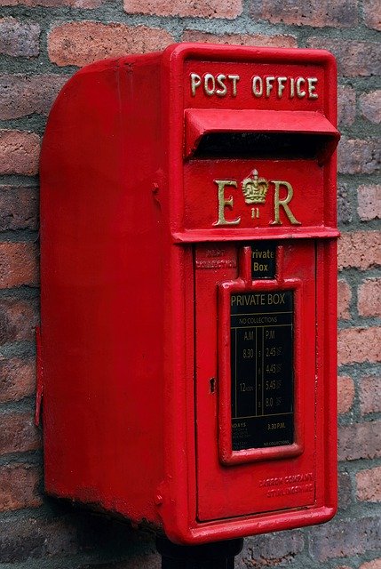 Free download Royal Mail Post Box Bright Red -  free photo or picture to be edited with GIMP online image editor