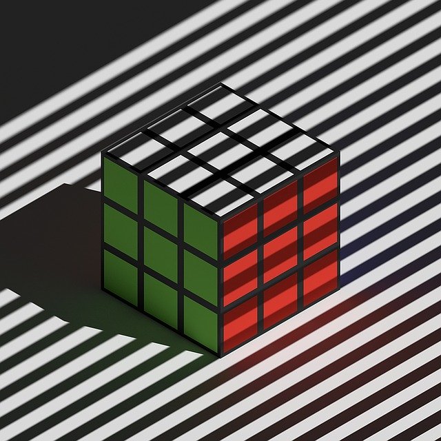 무료 다운로드 Rubiks Cube RubikS Isometric - 김프 무료 온라인 이미지 편집기로 편집할 수 있는 무료 일러스트레이션