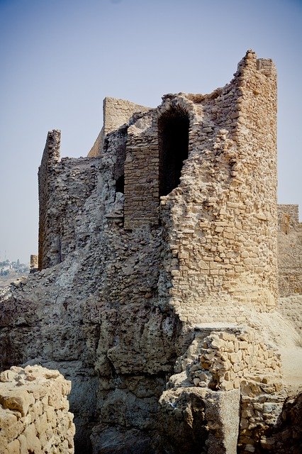 Gratis download Ruin Castle Dar-El-Bahar - gratis foto of afbeelding om te bewerken met GIMP online afbeeldingseditor