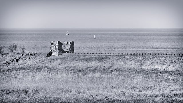 Free download ruins sea ocean water wadden sea free picture to be edited with GIMP free online image editor