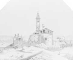 Free download Ruins with Cannon and Soldiers (from Cropsey Album) free photo or picture to be edited with GIMP online image editor