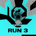 Run 3 Unblocked Game  screen for extension Chrome web store in OffiDocs Chromium