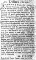 Free download Runaway Slave Advertisement for Julius the Carpenter, 1816  free photo or picture to be edited with GIMP online image editor