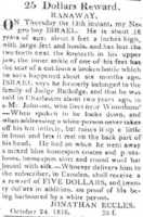 Free download Runaway Slave Advertisement Israel 1816 Camden Gazette South Carolina free photo or picture to be edited with GIMP online image editor