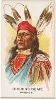 Free download Rushing Bear, Pawnee, from the American Indian Chiefs series (N2) for Allen & Ginter Cigarettes Brands free photo or picture to be edited with GIMP online image editor