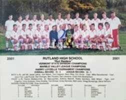 Free download Rutland High School Mens Varsity Soccer 2001 free photo or picture to be edited with GIMP online image editor