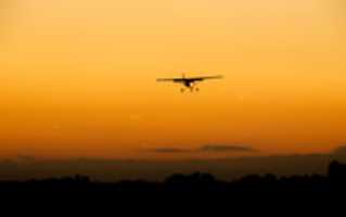 Free download S5-DDH / Cessna 150M / Murska Sobota airport (LJMS) / Late Sunset Landing free photo or picture to be edited with GIMP online image editor