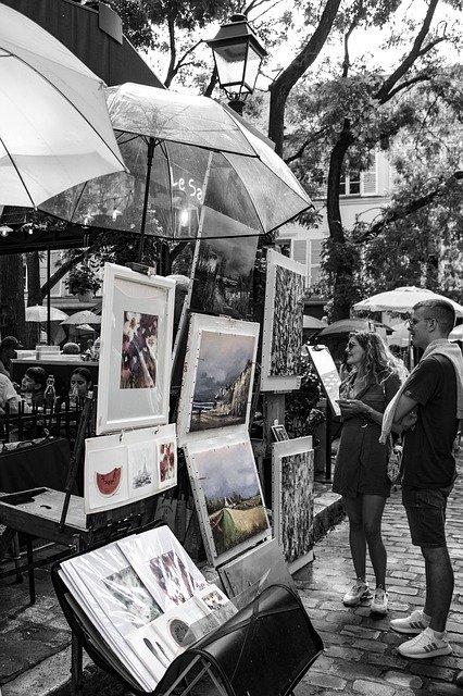 Sacre Cour Square Of Artists Paris'i ücretsiz indirin - GIMP çevrimiçi resim düzenleyici ile düzenlenecek ücretsiz fotoğraf veya resim