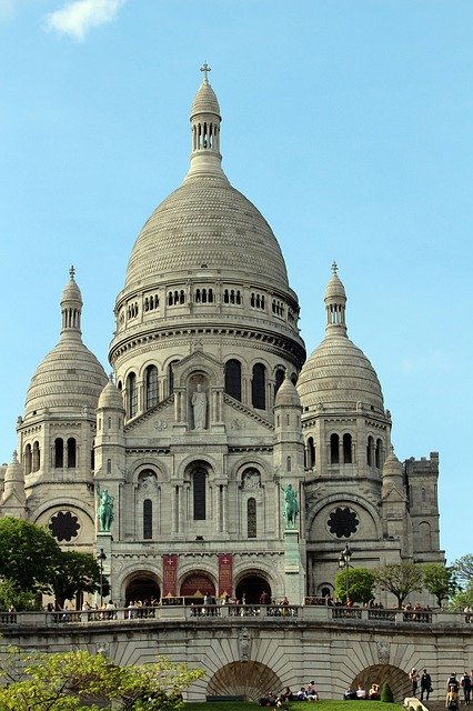 Descarga gratuita Sacred Heart Paris Monument - foto o imagen gratis para editar con el editor de imágenes en línea GIMP