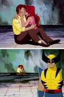 Free download Sad Wolverine Seeing Kiss Meme Template. free photo or picture to be edited with GIMP online image editor