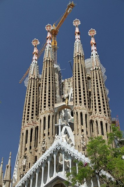 Download grátis da Basílica da Sagrada Família - foto ou imagem grátis para ser editada com o editor de imagens online GIMP