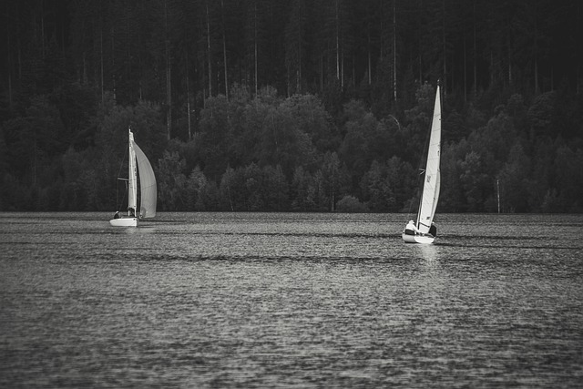 Free download sailboat boats lake sea promenade free picture to be edited with GIMP free online image editor