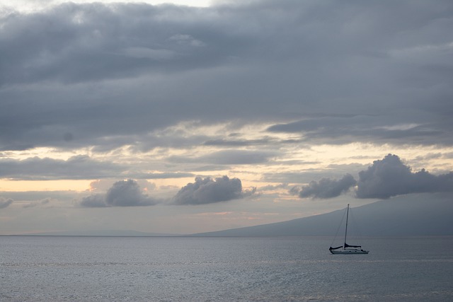 Free download sailboat ocean bay offshore maui free picture to be edited with GIMP free online image editor