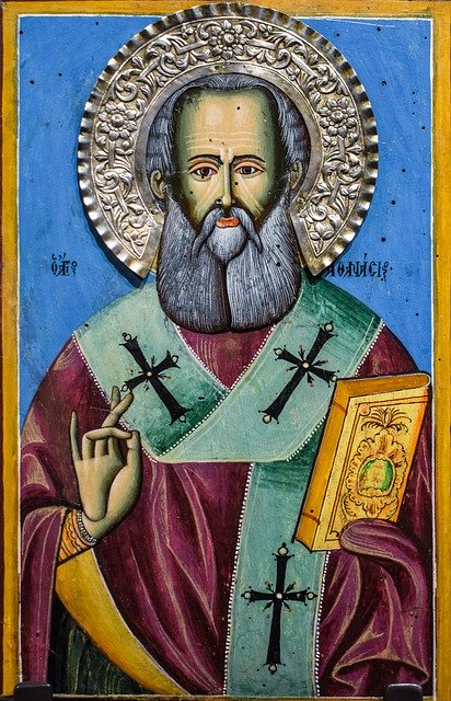 Free download Saint Athanasios Icon Religion -  free photo or picture to be edited with GIMP online image editor