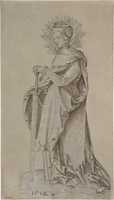 Free download Saint Catherine Leaning on a Sword free photo or picture to be edited with GIMP online image editor