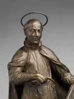 Free download Saint Ignatius Loyola with an Angel Holding a Book Inscribed with the Motto of the Society of Jesus free photo or picture to be edited with GIMP online image editor