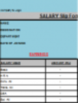Free download Salary Slip Format in Excel DOC, XLS or PPT template free to be edited with LibreOffice online or OpenOffice Desktop online