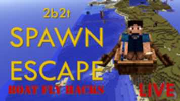 Free download SalC1 Escaping 2b2t Spawn with BOAT FLY HACKS Thumbnail free photo or picture to be edited with GIMP online image editor