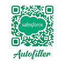 Salesforce QR Autofill  screen for extension Chrome web store in OffiDocs Chromium