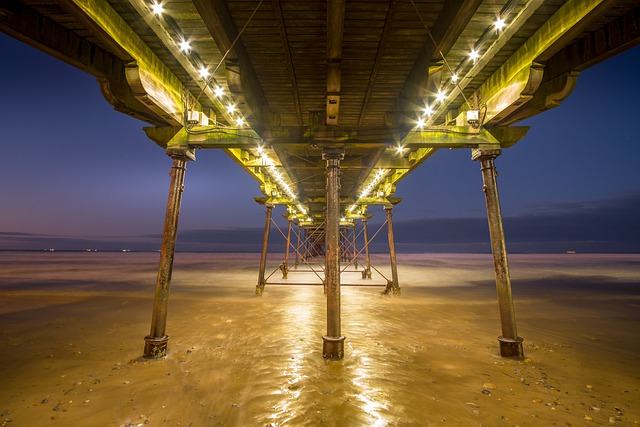 Free download saltburn pier saltburn by the sea free picture to be edited with GIMP free online image editor