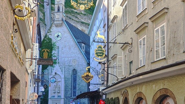 Бесплатная загрузка Salzburg Street Details Sign - бесплатное фото или изображение для редактирования с помощью онлайн-редактора изображений GIMP