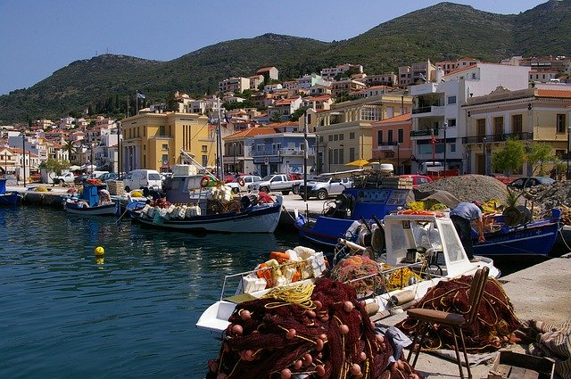 Скачать бесплатно порт Самос, Греция - бесплатное фото или изображение для редактирования с помощью онлайн-редактора изображений GIMP
