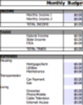 Free download Sample Monthly Budget DOC, XLS or PPT template free to be edited with LibreOffice online or OpenOffice Desktop online