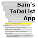 Sams ToDoList App  screen for extension Chrome web store in OffiDocs Chromium