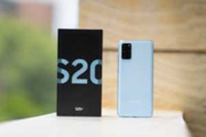 Free download Samsung Galaxy S20 Plus in Cloud Blue Color  free photo or picture to be edited with GIMP online image editor