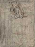 Free download Samuel Annointing David; verso: sketch of two figures free photo or picture to be edited with GIMP online image editor