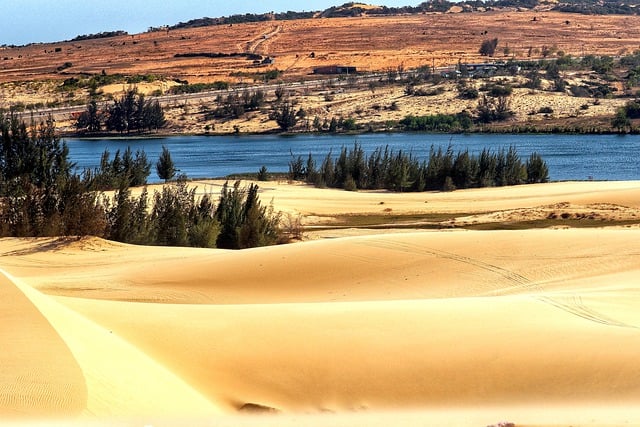 Free download sand dunes lake sand south vietnam free picture to be edited with GIMP free online image editor