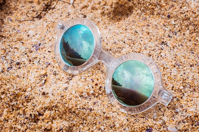 Free download Sand Sunglasses Beach -  free photo or picture to be edited with GIMP online image editor