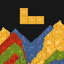 Sandtris Unblocked Game  screen for extension Chrome web store in OffiDocs Chromium