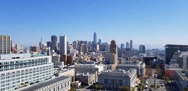 Download gratuito della cupola del municipio di San Francisco: foto o immagine gratuita da modificare con l'editor di immagini online GIMP