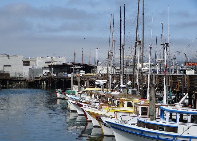 Téléchargement gratuit de San Francisco Fishermans Wharf - photo ou image gratuite à éditer avec l'éditeur d'images en ligne GIMP