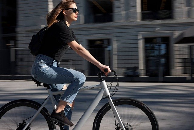 Free download san francisco woman electric bike free picture to be edited with GIMP free online image editor