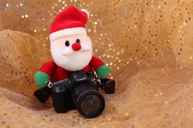 Descarga gratuita Santa Claus Canon Camera: foto o imagen gratuita para editar con el editor de imágenes en línea GIMP