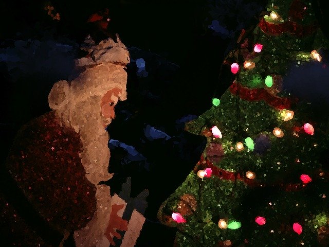دانلود رایگان درخت کریسمس بابا نوئل - تصویر رایگان برای ویرایش با ویرایشگر تصویر آنلاین رایگان GIMP